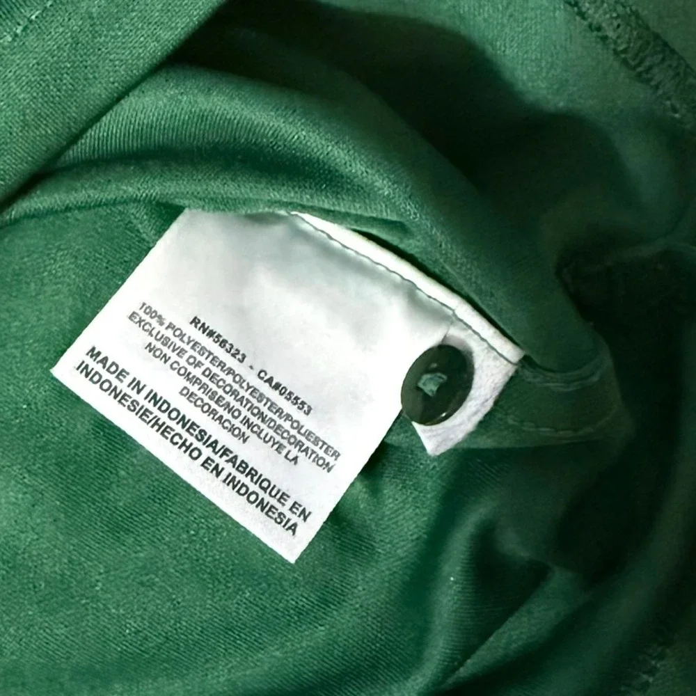 Nike Baylor Bears Polo Mens Large Green Dri-FIT Short Sleeve NCAA Golf Shirt